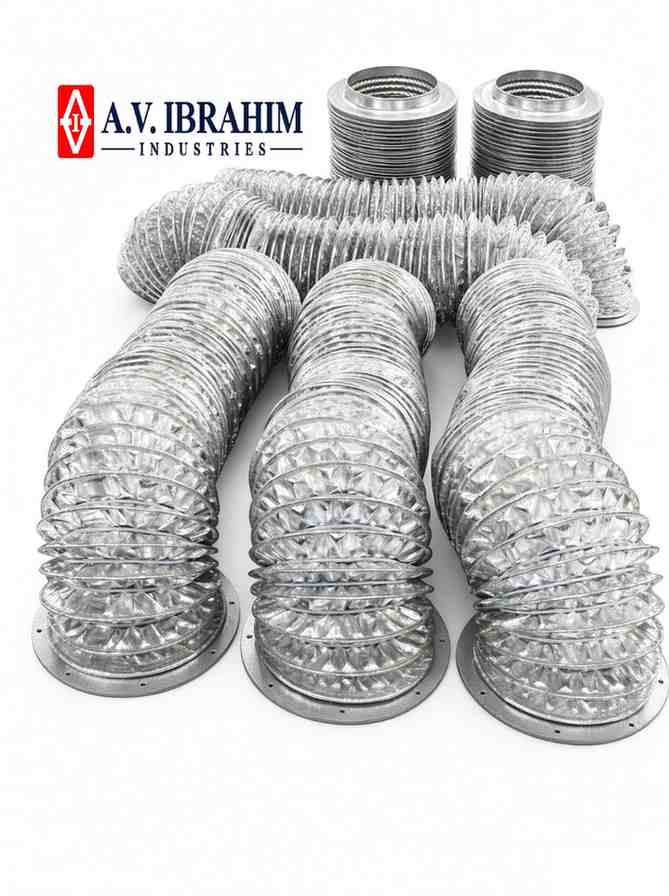 Alu silicon coated duct bellows