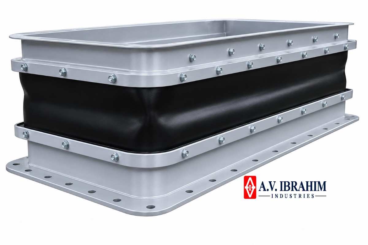 Installed fabric expansion joint